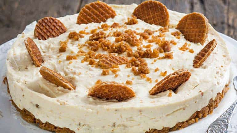 Score invoegen Onleesbaar Stroopwafel cheesecake maak je met Simpele recepten